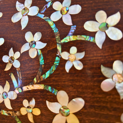 Yasmine – Luxury Damascene Clutch with Mother of Pearl Inlay & Brocade Interior