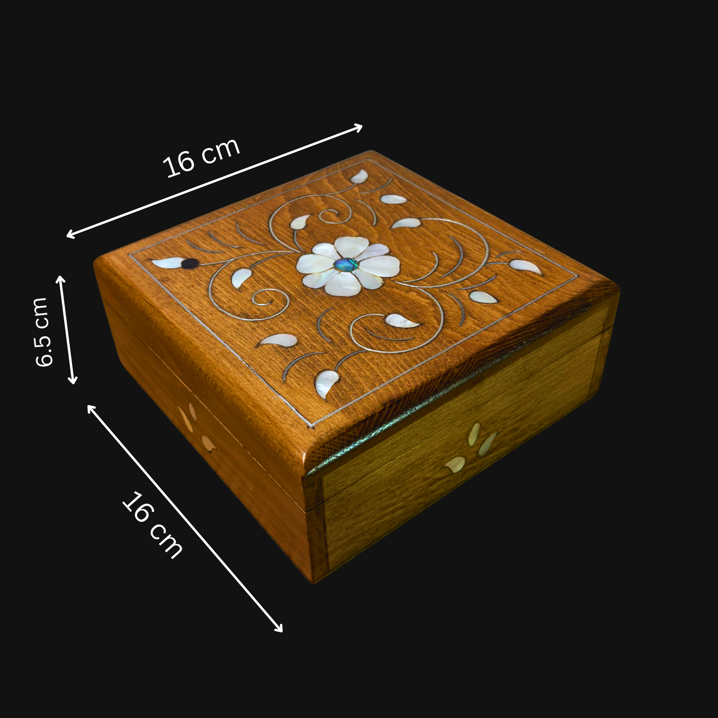 Handcrafted Damascene Luxury Box – Mother of Pearl & Velvet Elegance