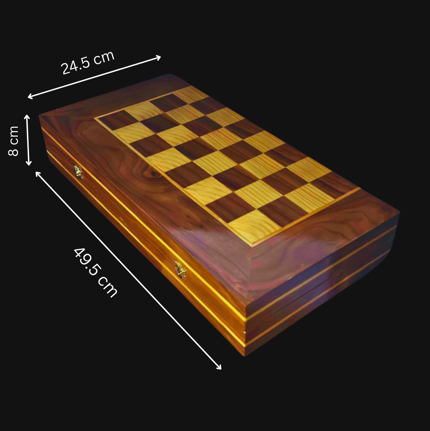 Mesa de Backgammon y Ajedrez Damasquina Hecha a Mano por Gaby Al Dayeh – Diseño Clásico