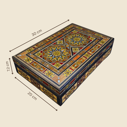 Scatola in Mosaico Artigianale di Damasco – Arte Tradizionale & Velluto