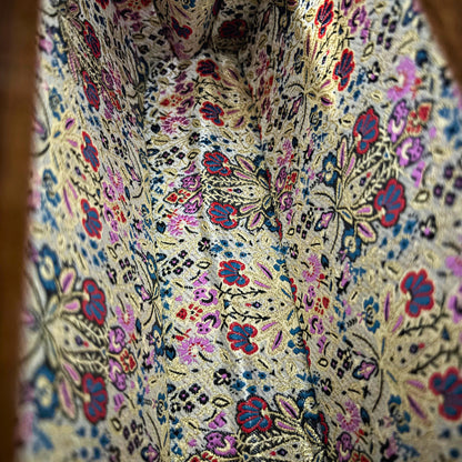 Yasmine – Luxury Damascene Clutch with Mother of Pearl Inlay & Brocade Interior